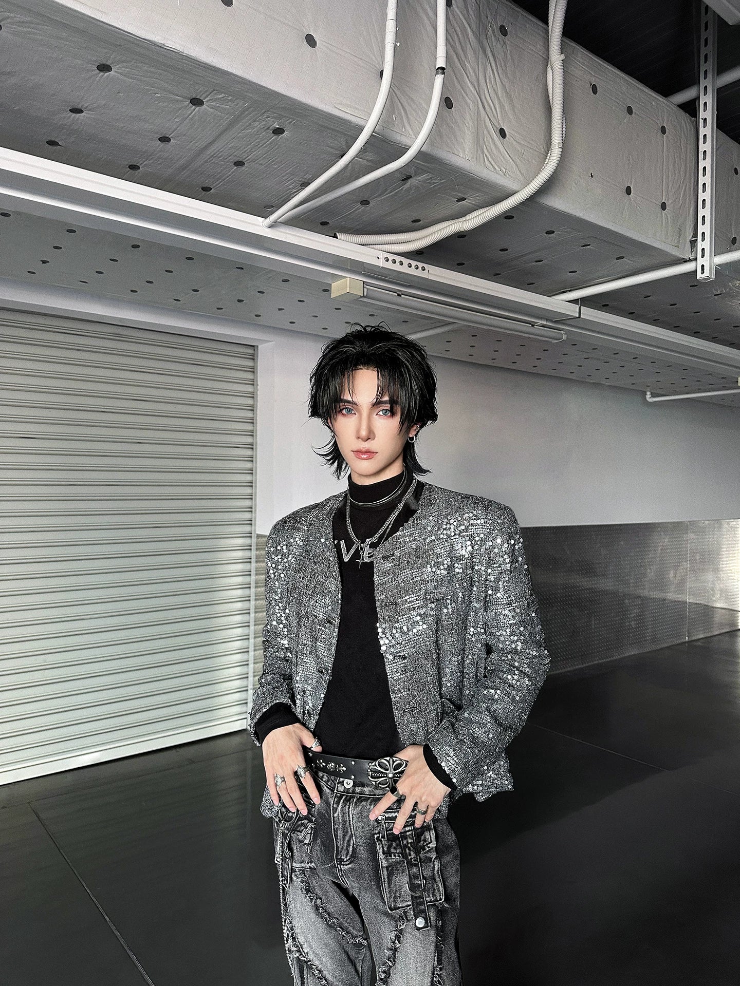 Glacier Static Sequin-Bouclé Jacket