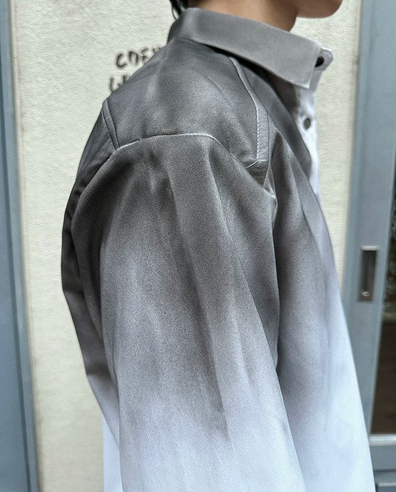 Ember Haze Gradient Yoke Shirt