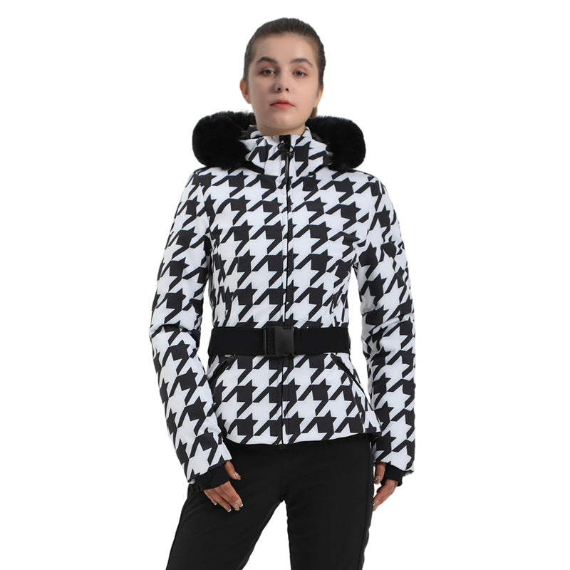 Avalanche Chic Print Belted Jacket