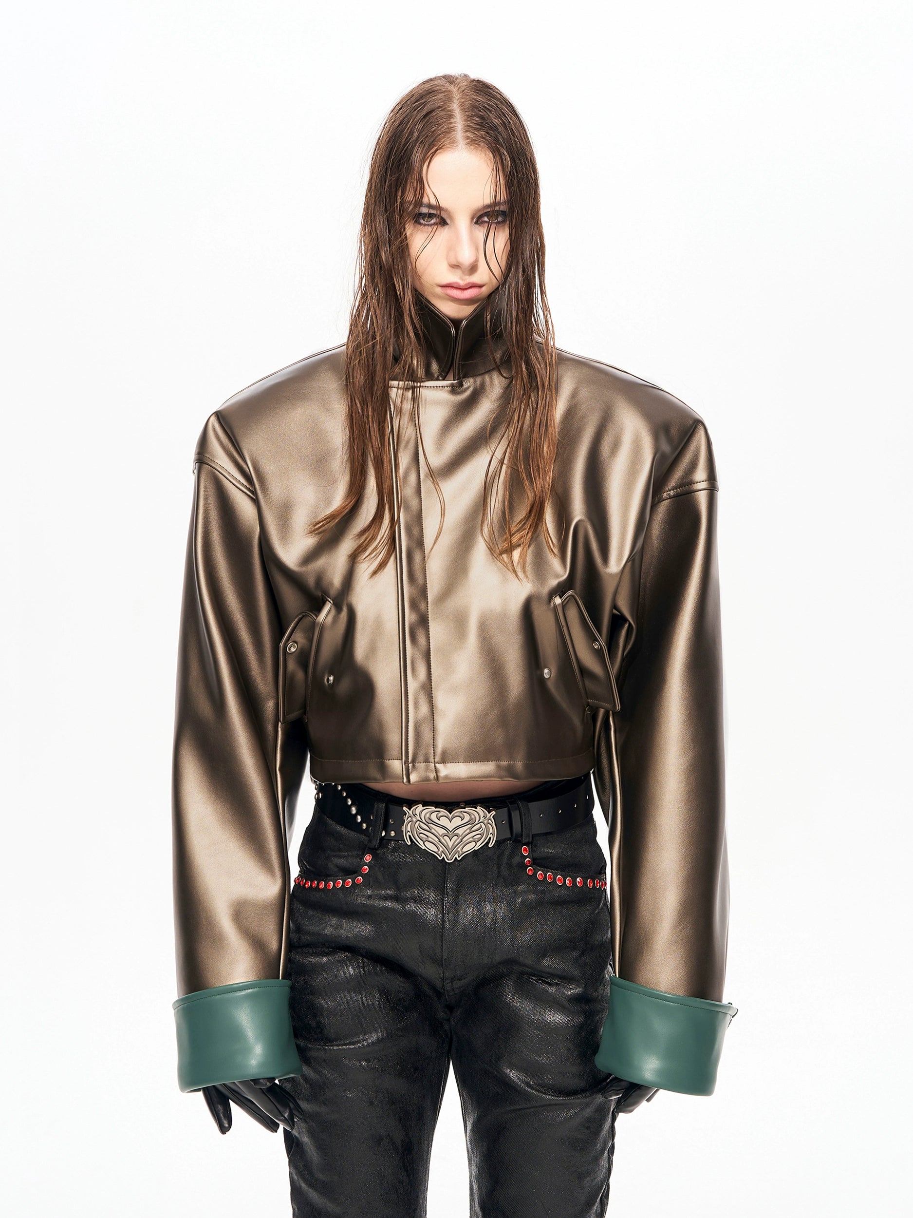 Alloy Cropped Moto Jacket