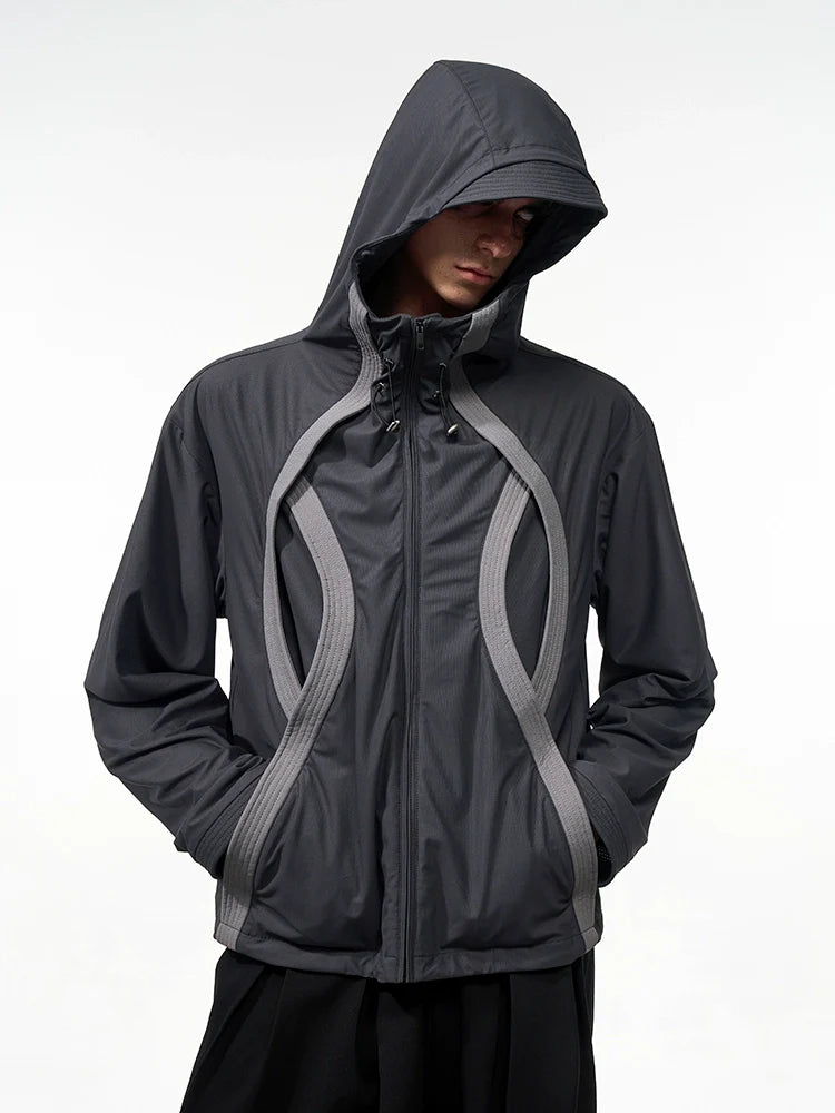 Curved Panel Tech Jacket
