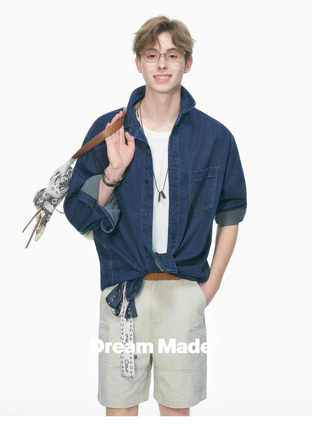 Indigo Studio Oversized Denim Shirt