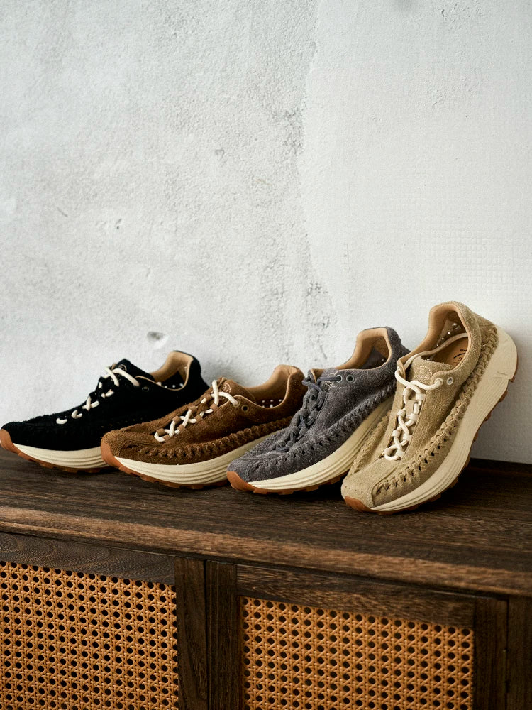 Handwoven Suede Runner Sneakers