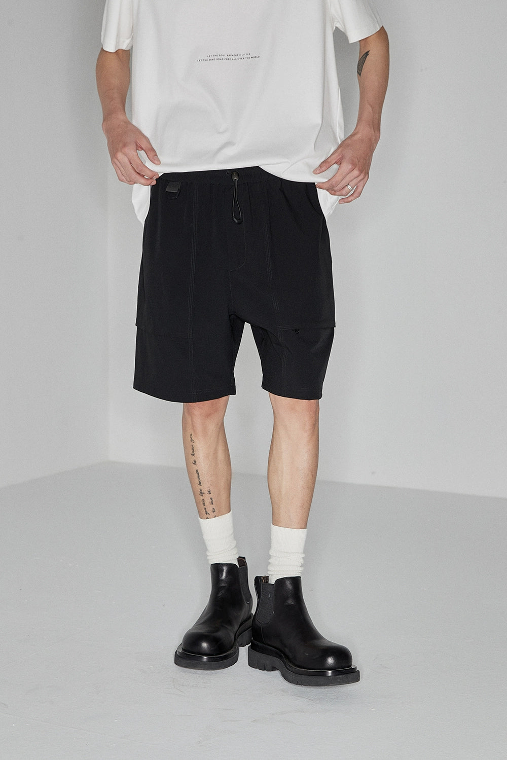 Drawstring Chino Shorts