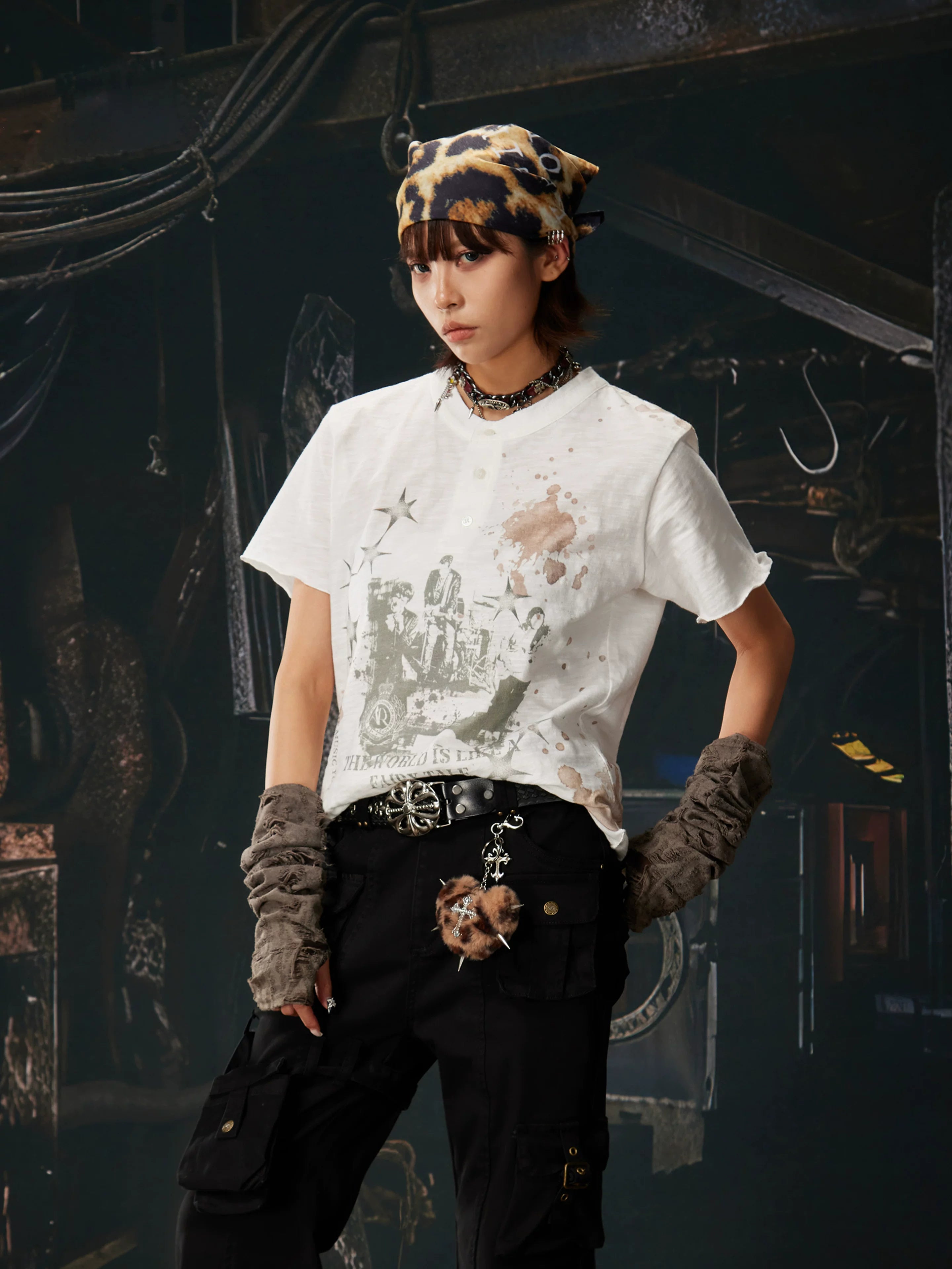 Fairytale Ruins Graphic Henley Tee