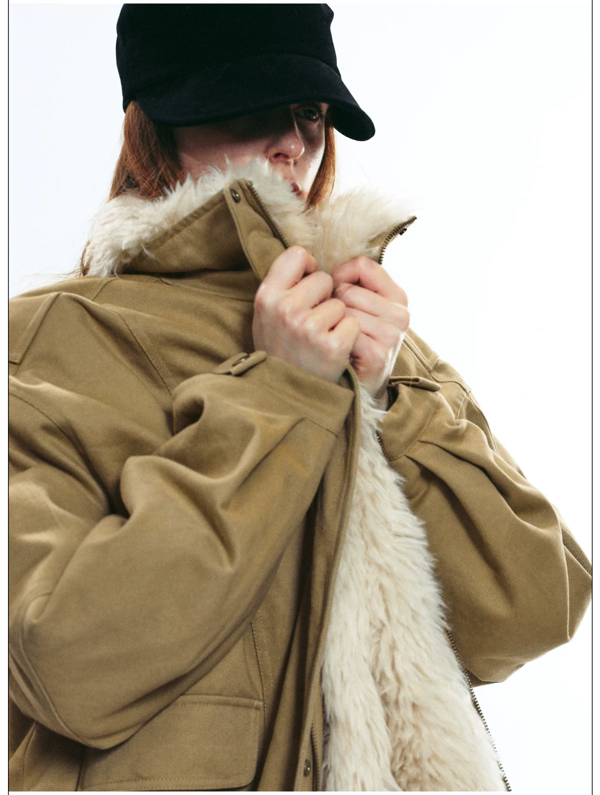 Prairie Haven Shearling Utility Jacket