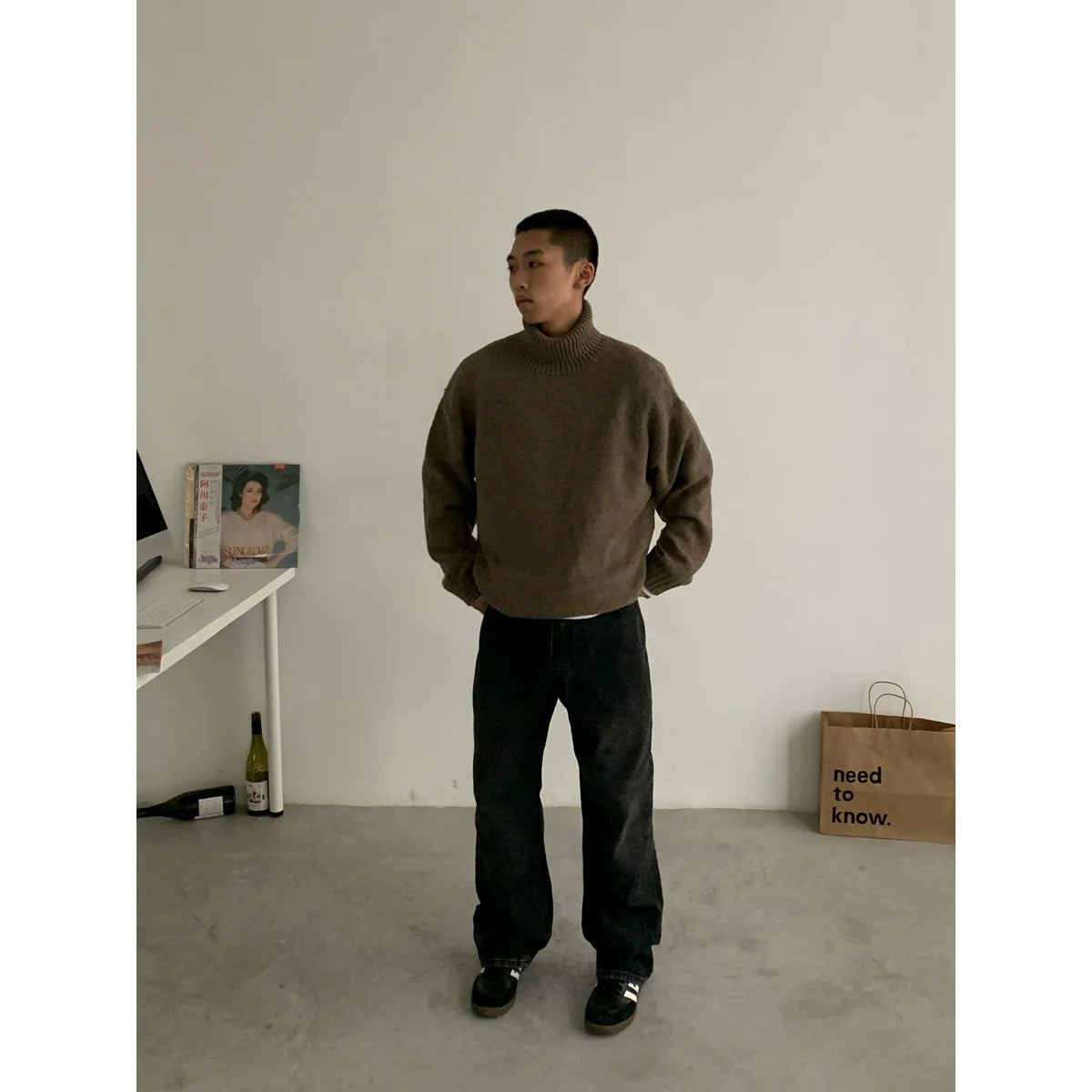 Essential Turtleneck Knit Sweater - chiclara