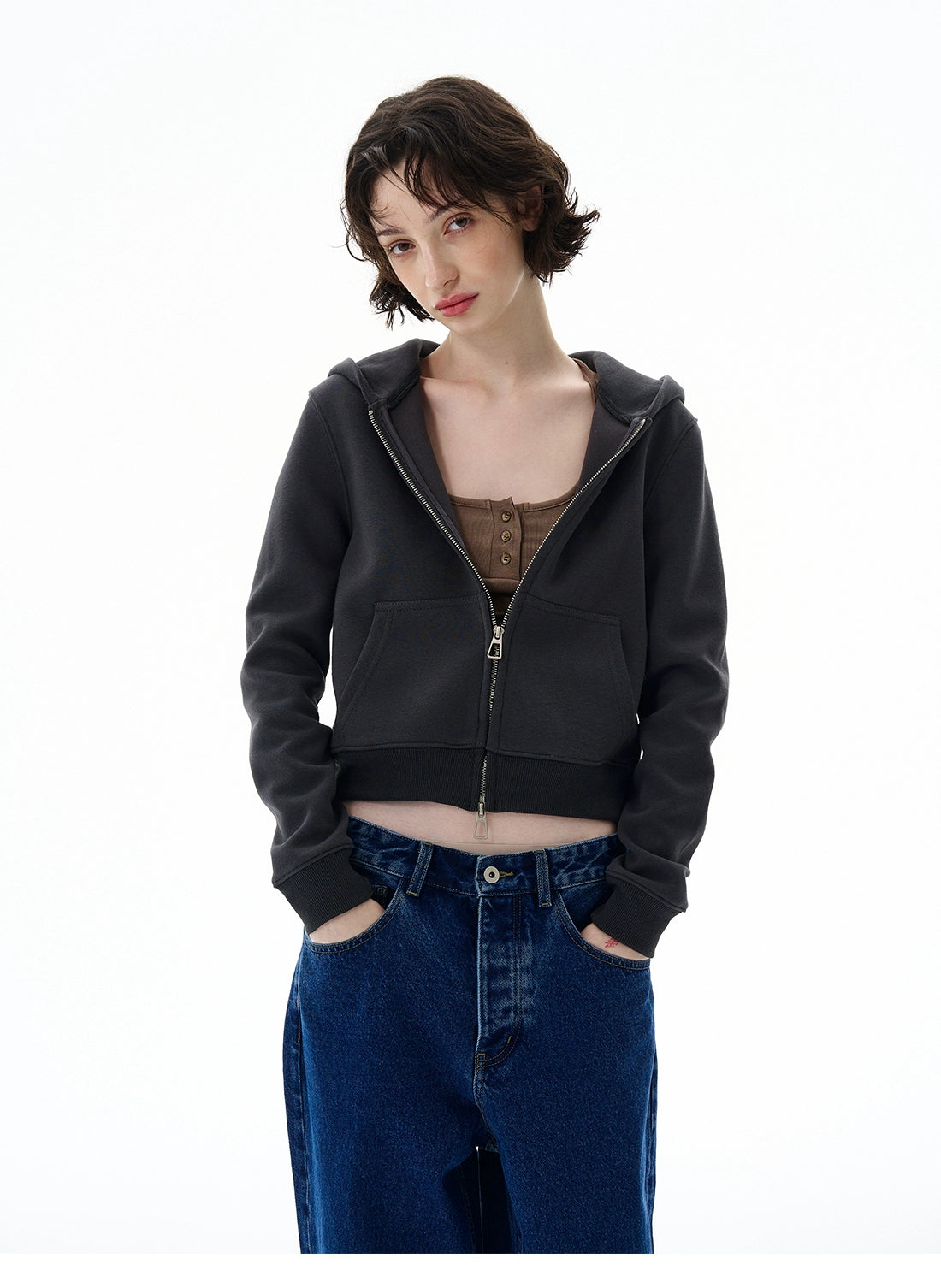 Cloudlite Cropped Zip Hoodie