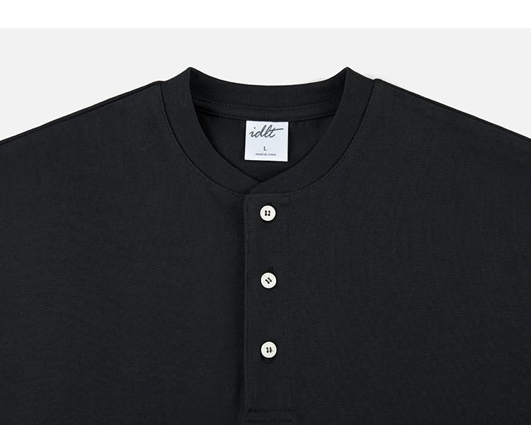Core Crest Short-Sleeve Henley Tee