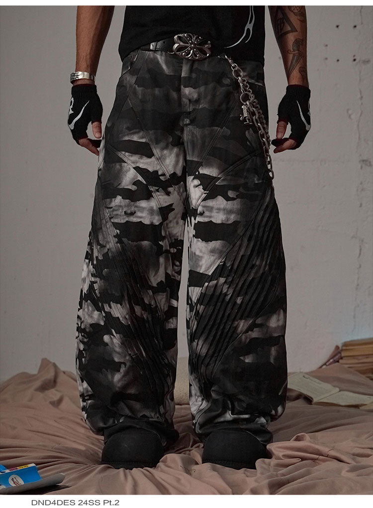 Shadow Storm Camo Wide-Leg Pants