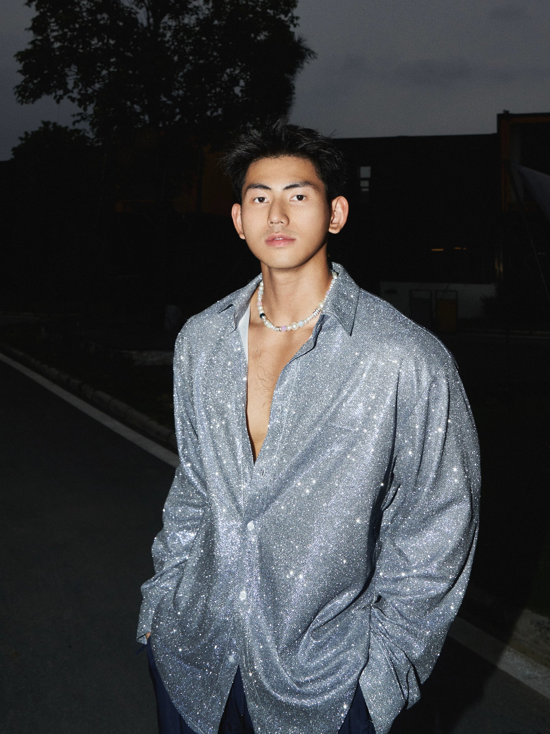 Soft Glow Polka Dot Shirt