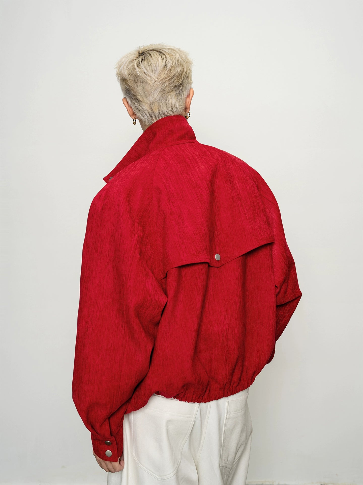 Crimson Plaid Rebellion Zip Jacket