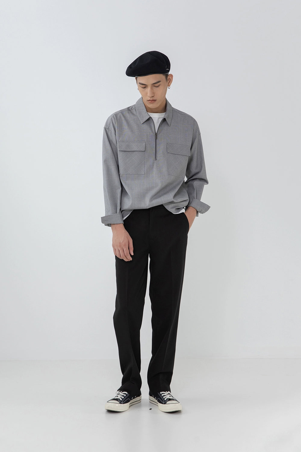 Split Hem Straight Pants