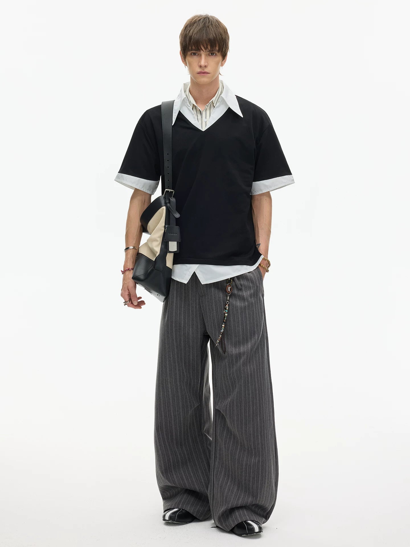 Frost Layered Collar Polo Tee