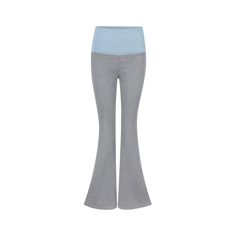 Pantalones de yoga de micro bengala de fondos delgados de baja altura