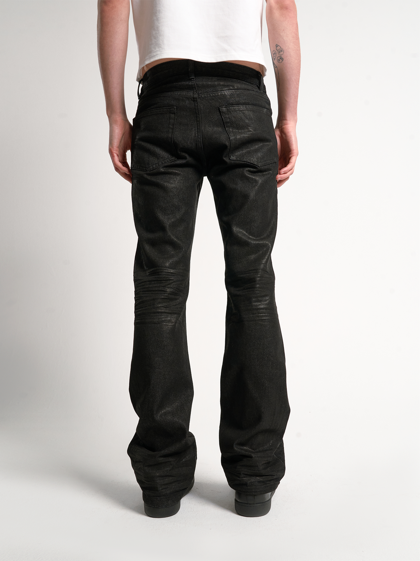 Midnight Resin Coated Straight Jeans