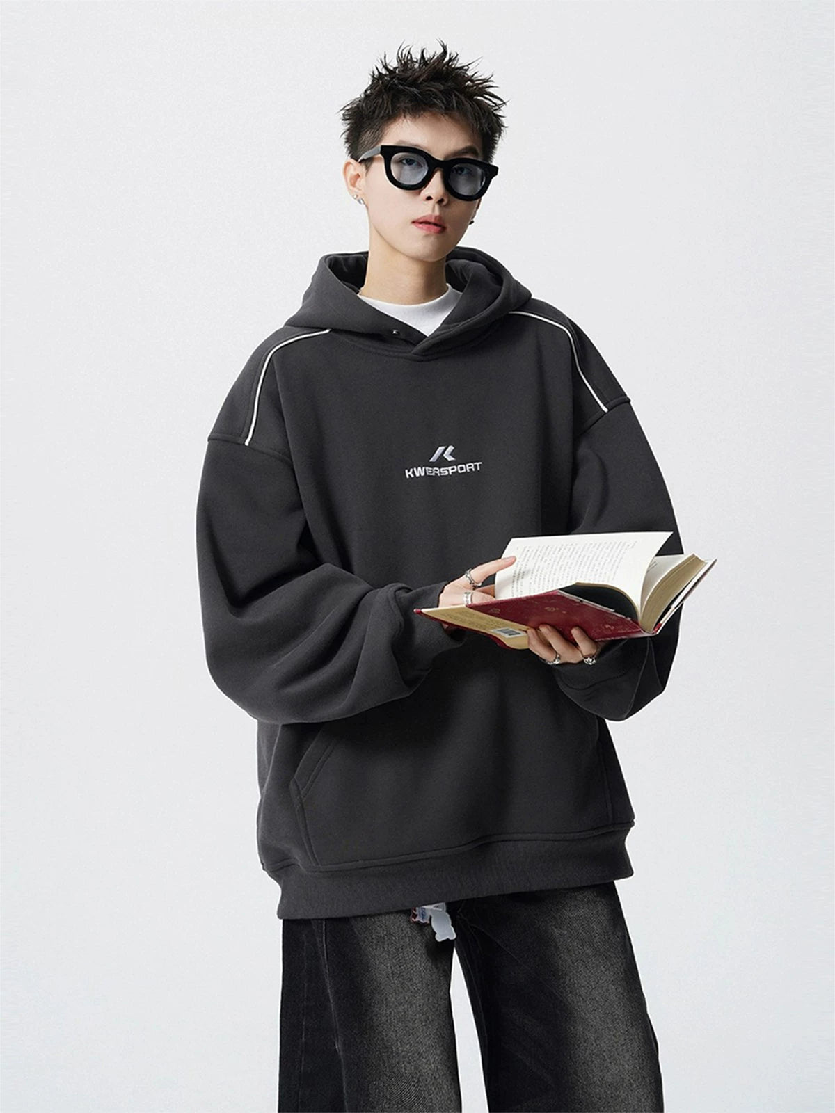Quartz Track Oversized Sport Hoodie