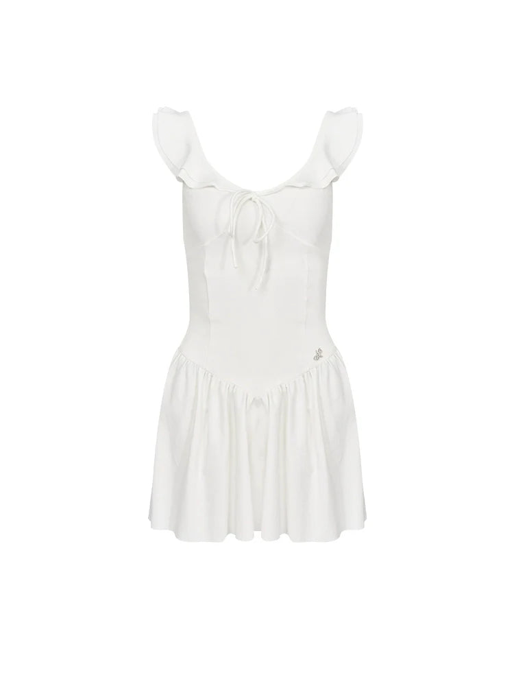 Sage Whisper Ruffle Charm Dress