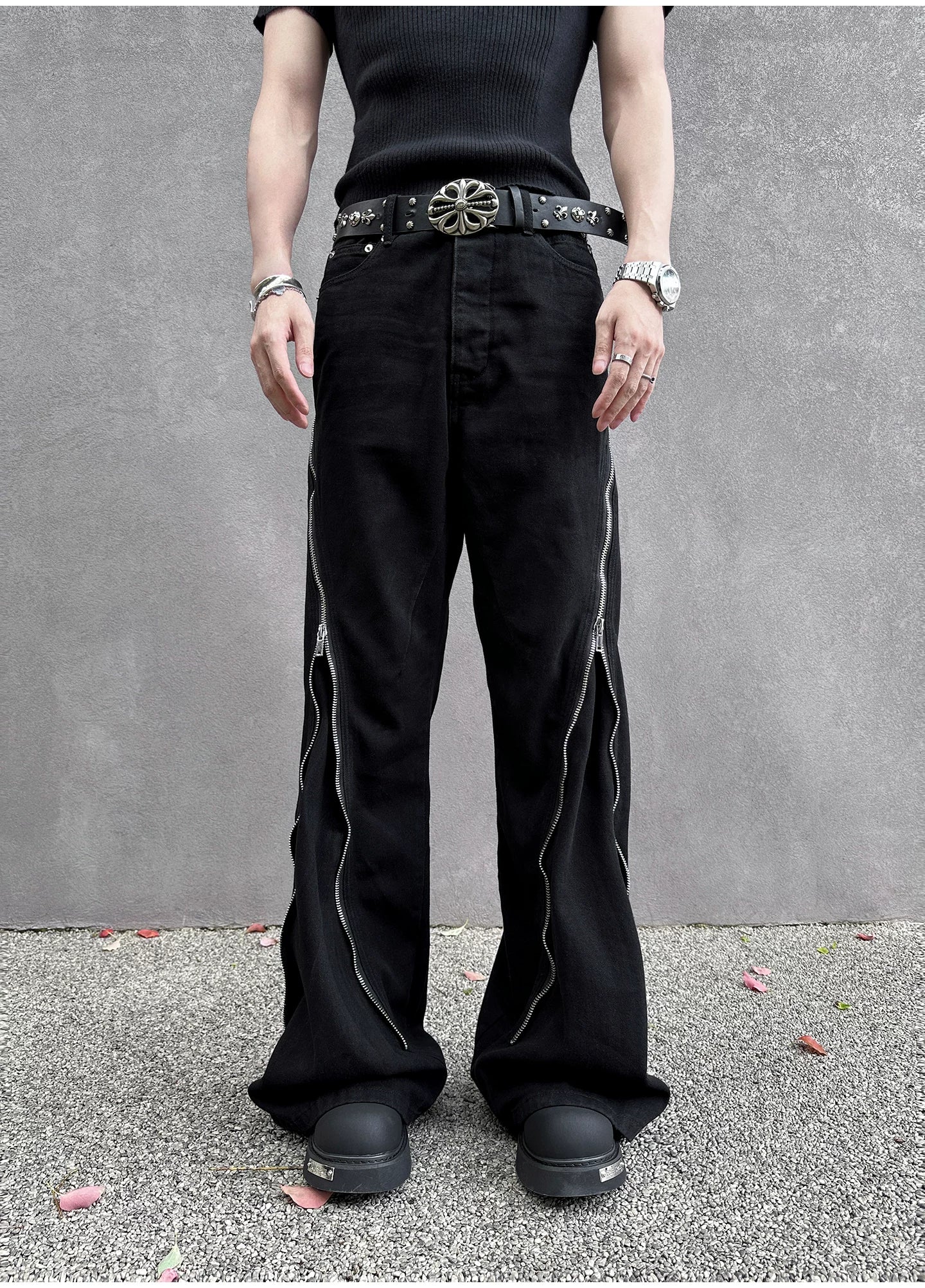 Vortex Rail Twin-Zip Flare Pants