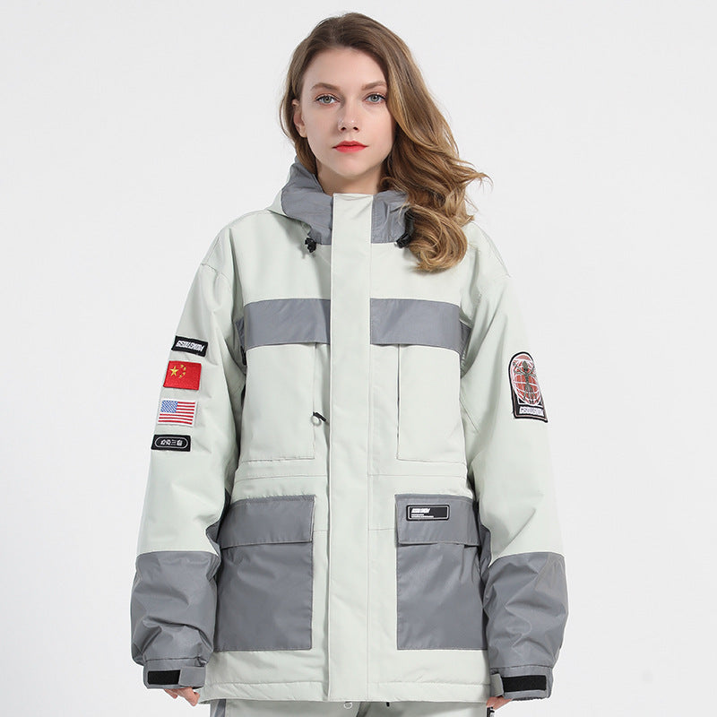 Matching Reflective Panel Ski Jackets