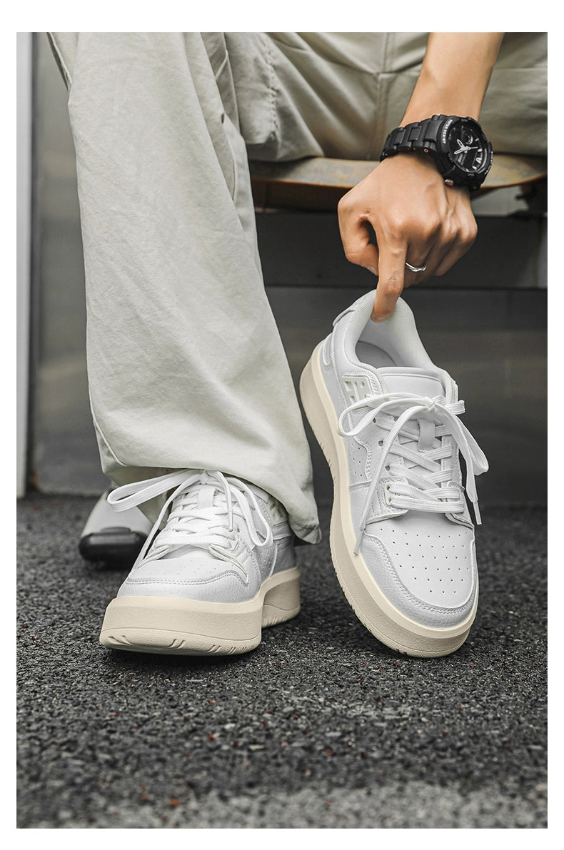 Perforated Leather Sneakers