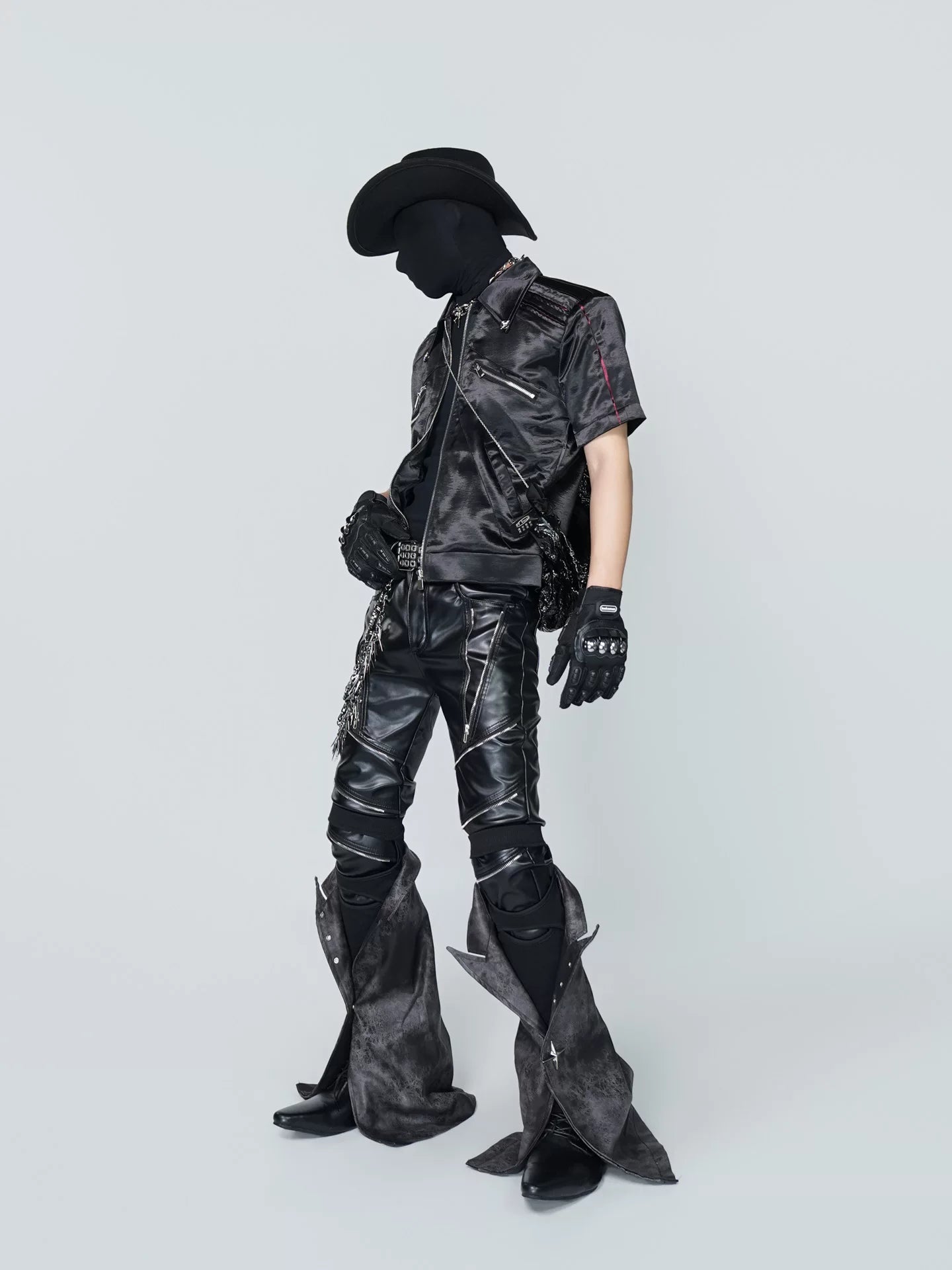 Midnight Ignition Satin Moto Shirt