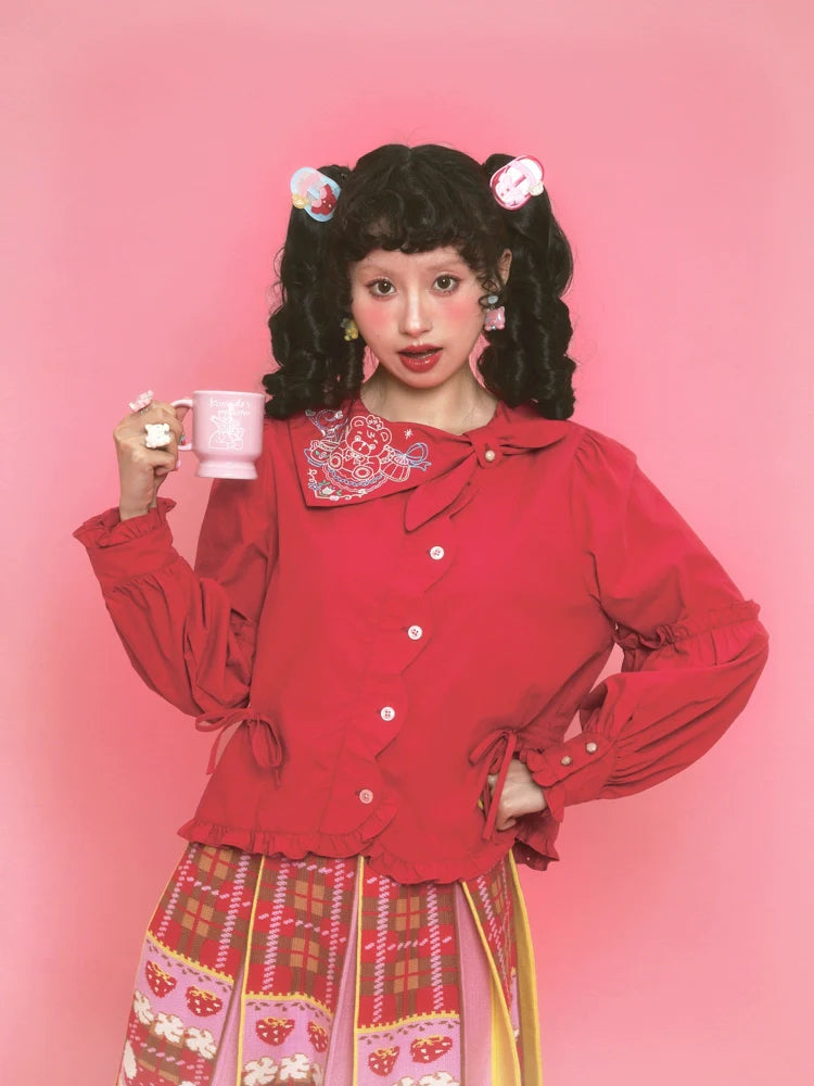 Tea Party Ribbon Lolita Shirt