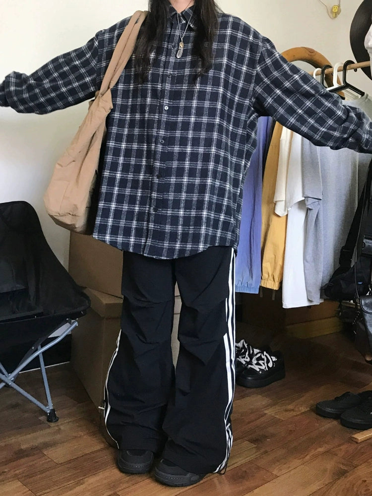 Ribbed Button Up Henley Shirt