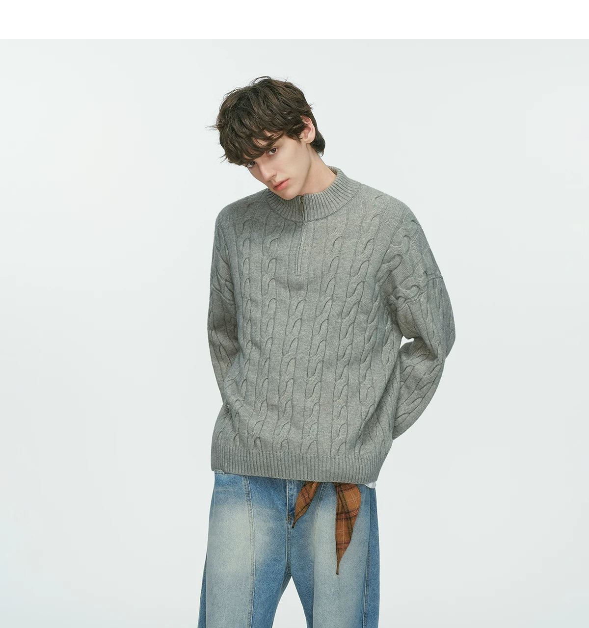 Sandline Cable Half‑Zip Sweater