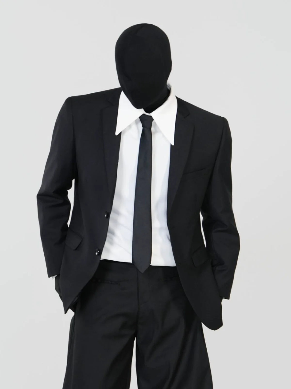 Noir Minimalist Tailored Jacket