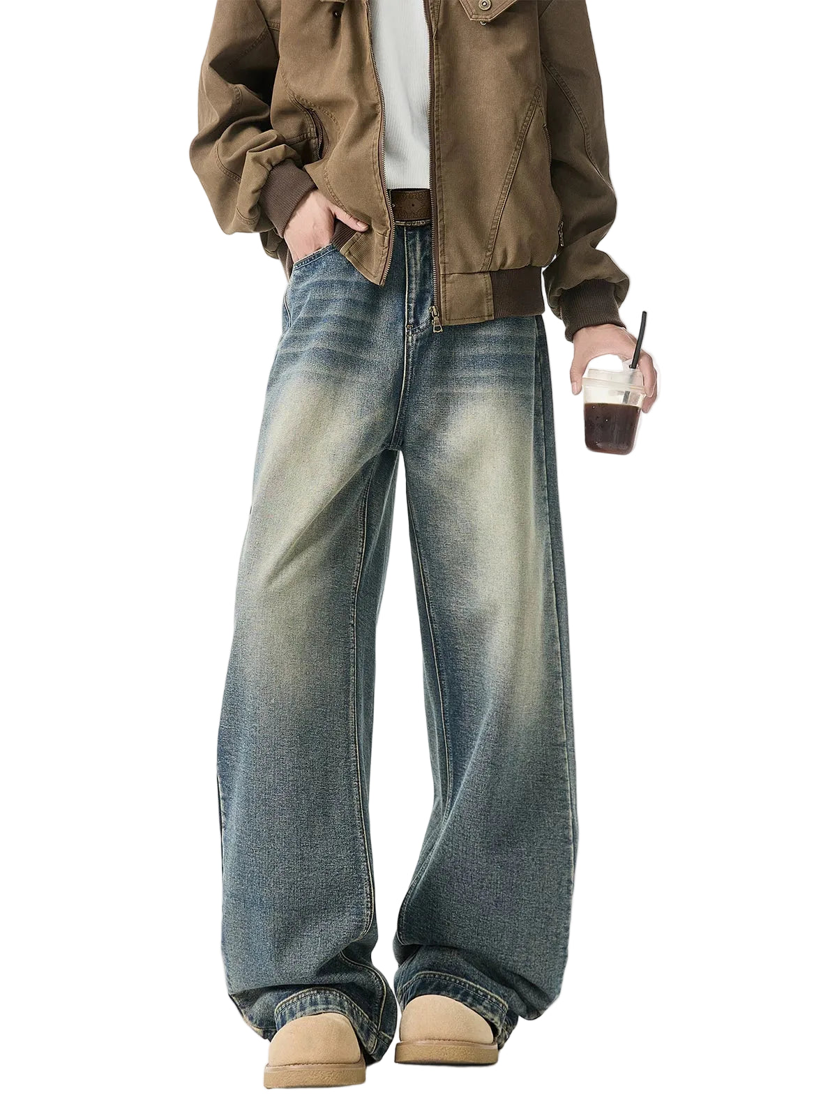 Fade Lane Wide-Leg Jeans