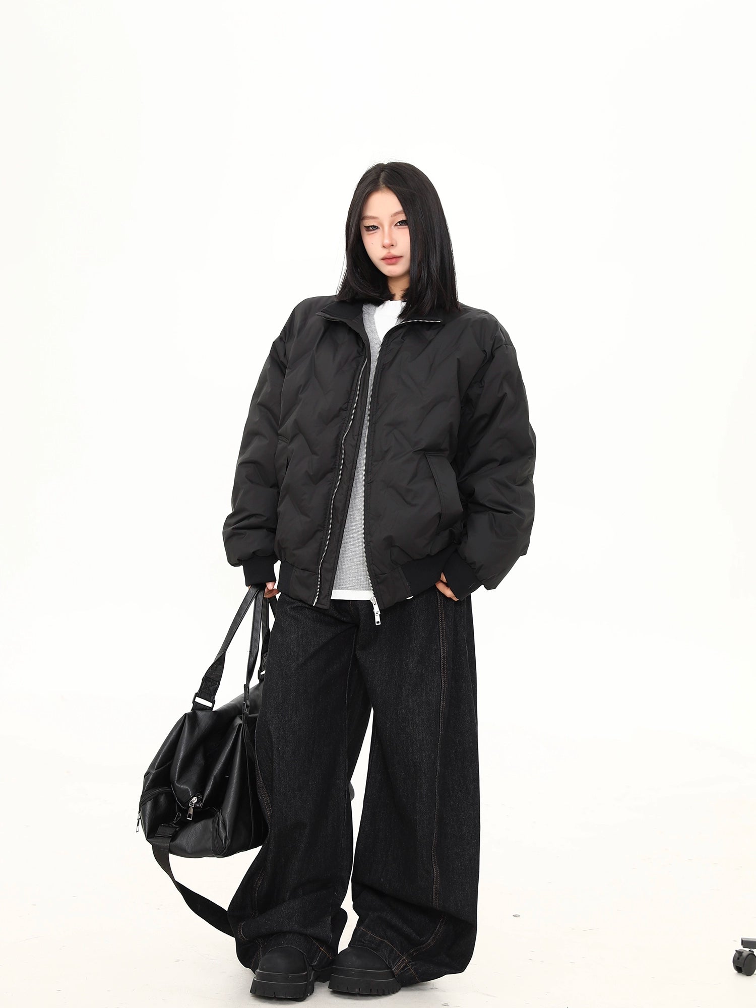 Midnight Core Oversized Puffer Jacket