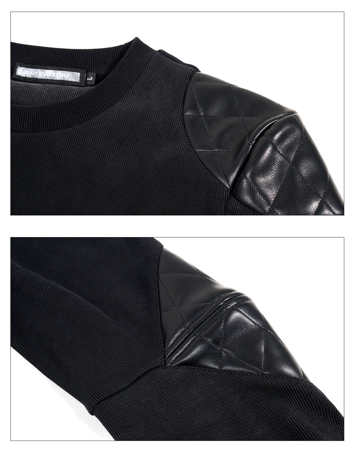 Crimson Armor Patch Knit Sweater