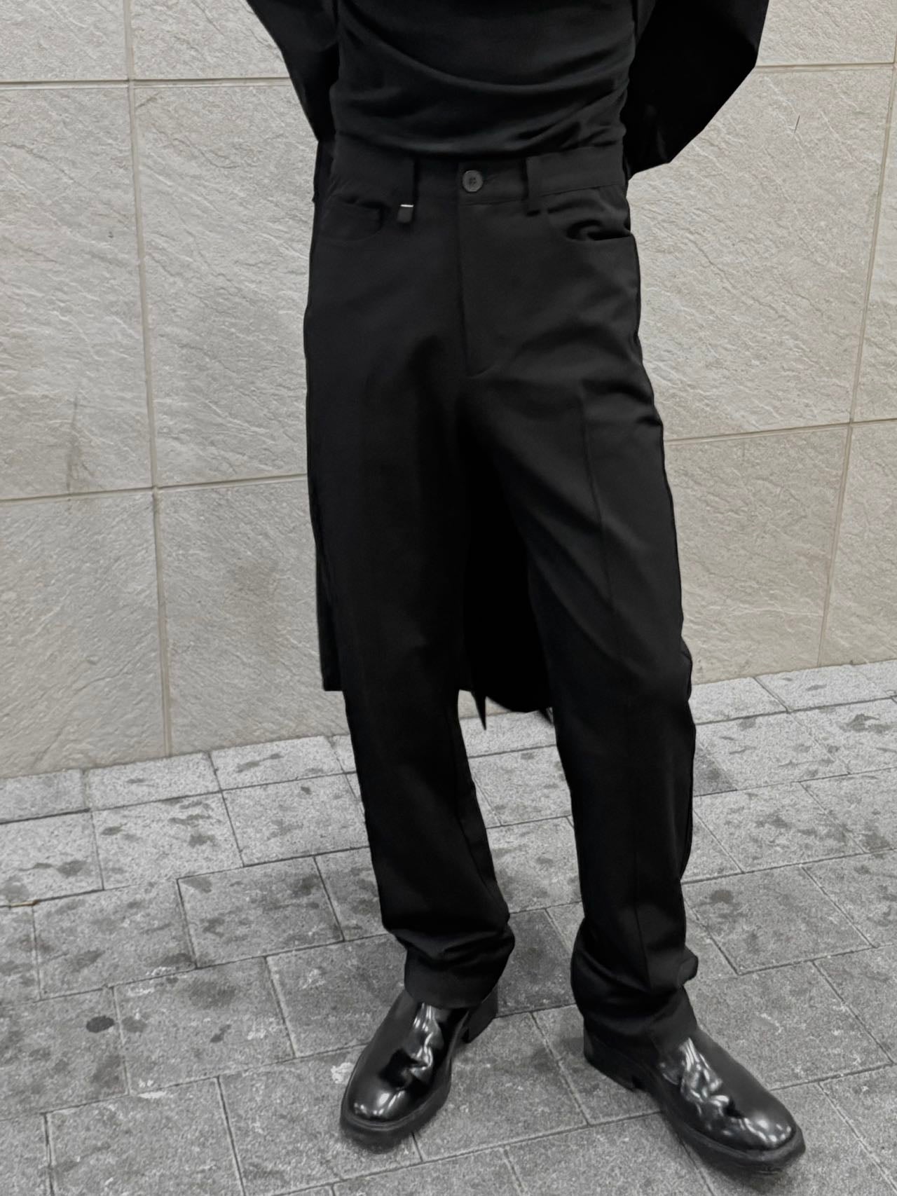 Wrinkle-Resistant Straight-Leg Trousers