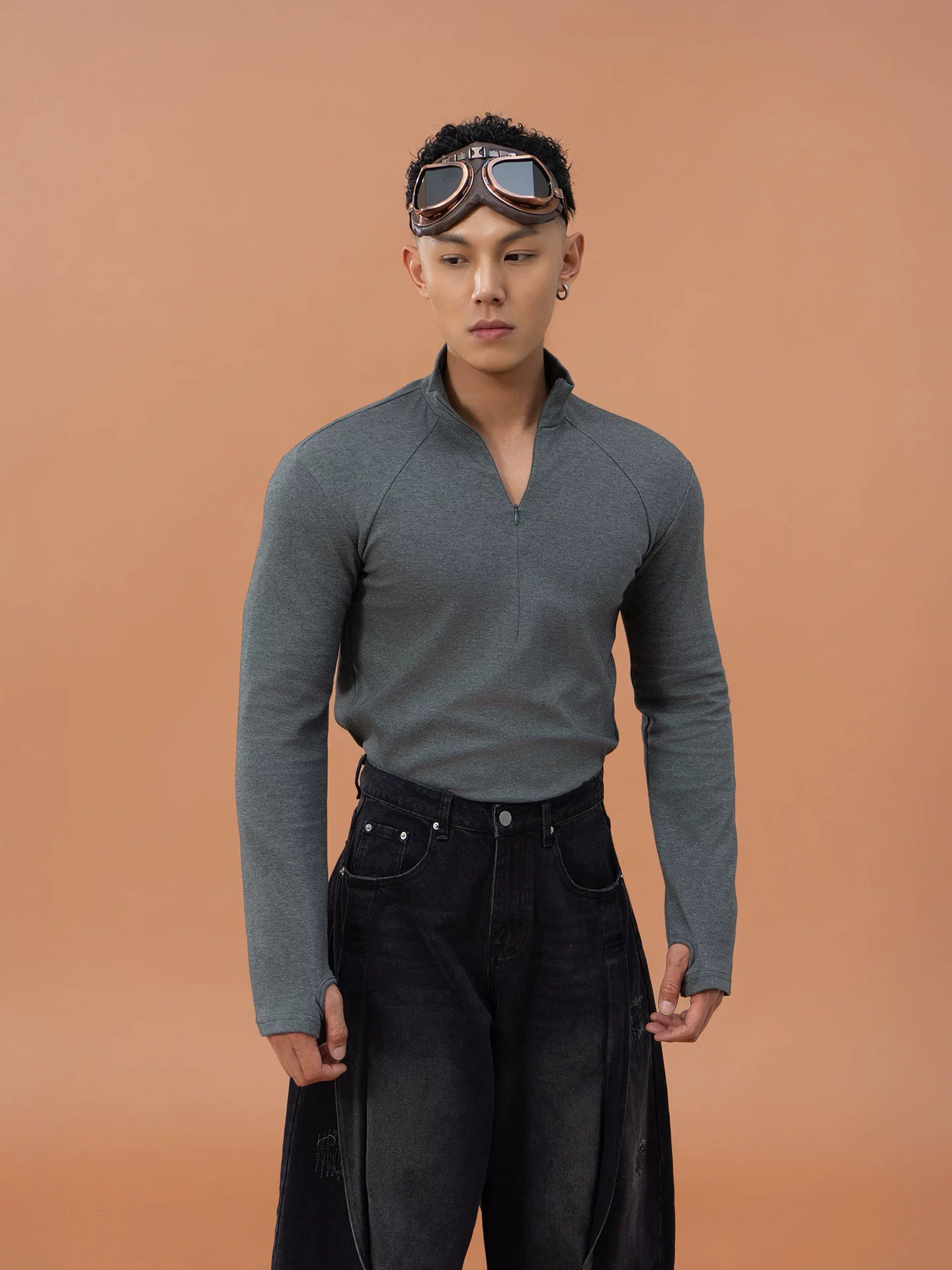 Aviator Sleek Stretch Quarter-Zip Top