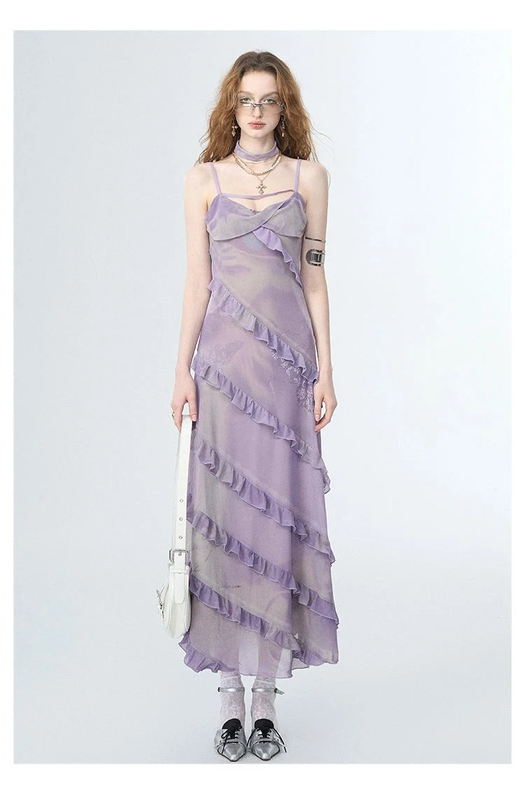 Of Akiva Ruffled Maxi Dress Collection