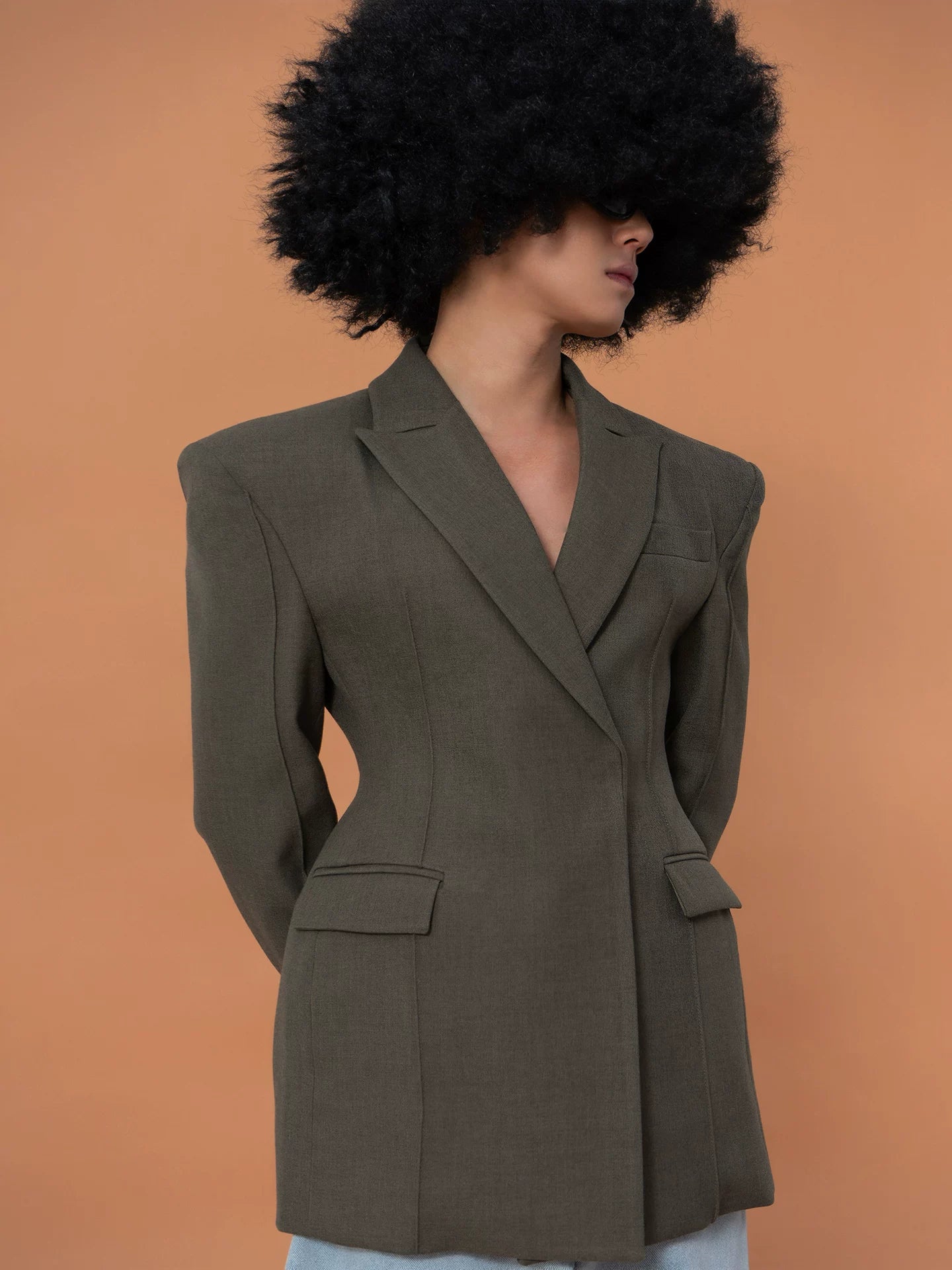 Sculpted Shoulders Hourglass Blazer