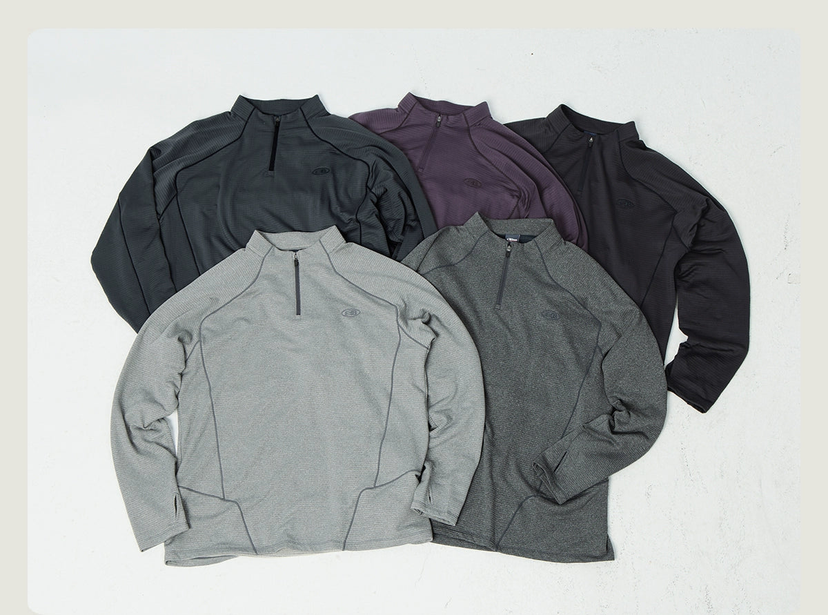 Wool Thermal Stand-Collar T-shirt