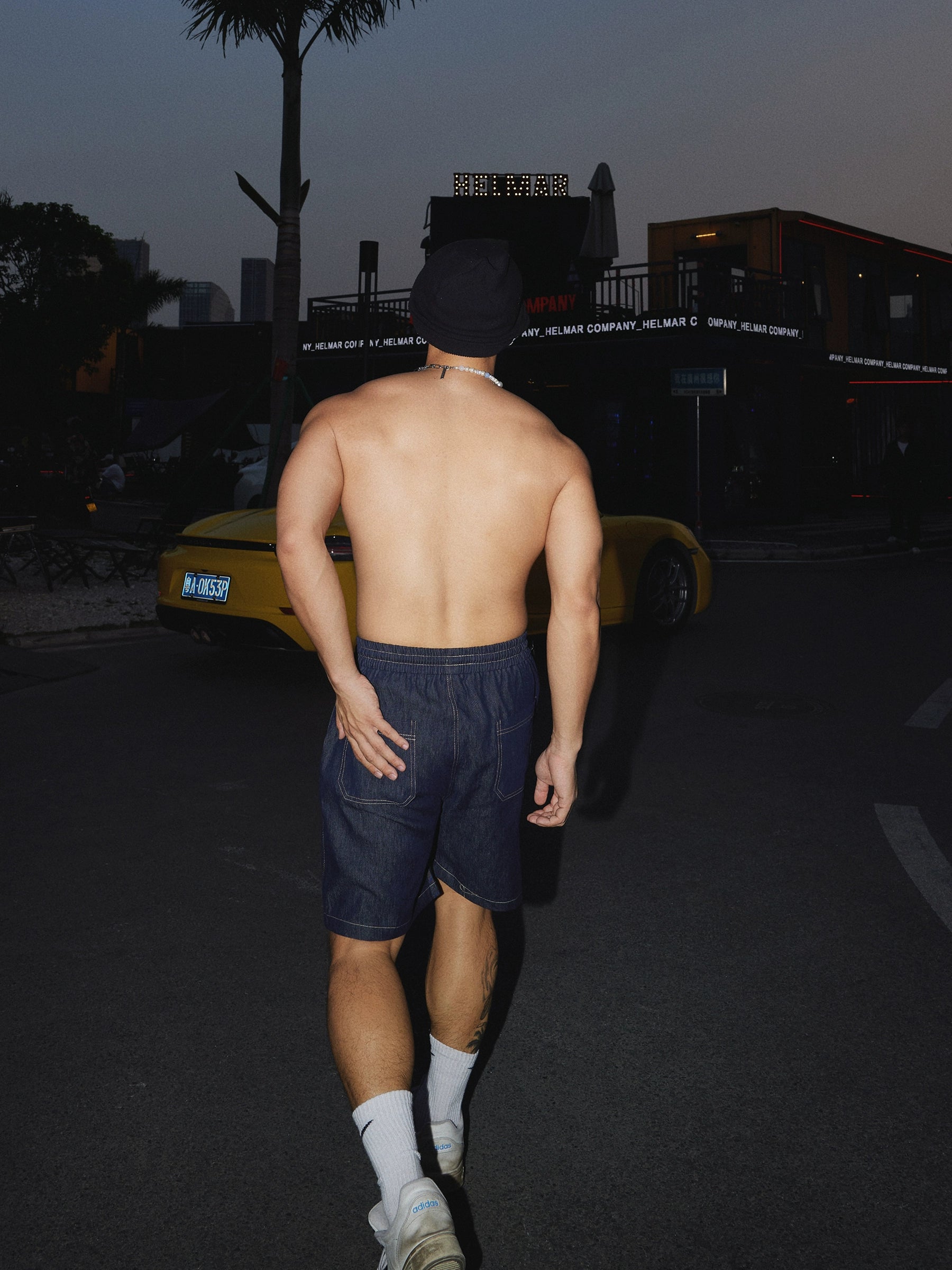 Denim Short Sleeve Utility Shirt and short Setup