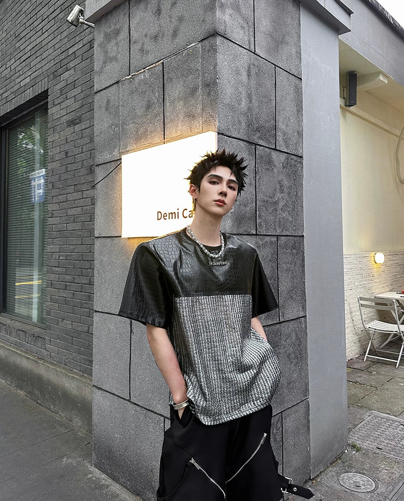 Chrome Grid Splice Panel Tee