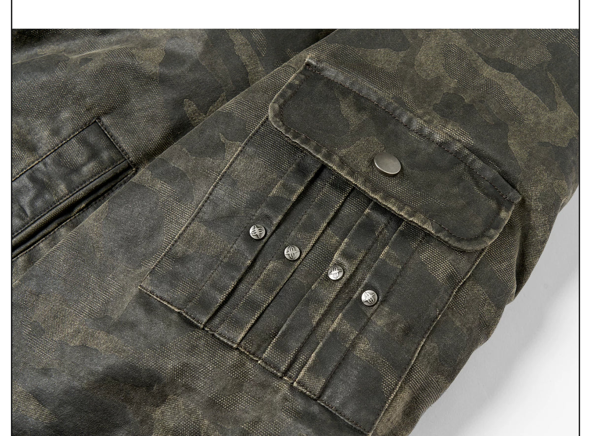 Dustland Sherpa-Lined Camo Hooded Jacket