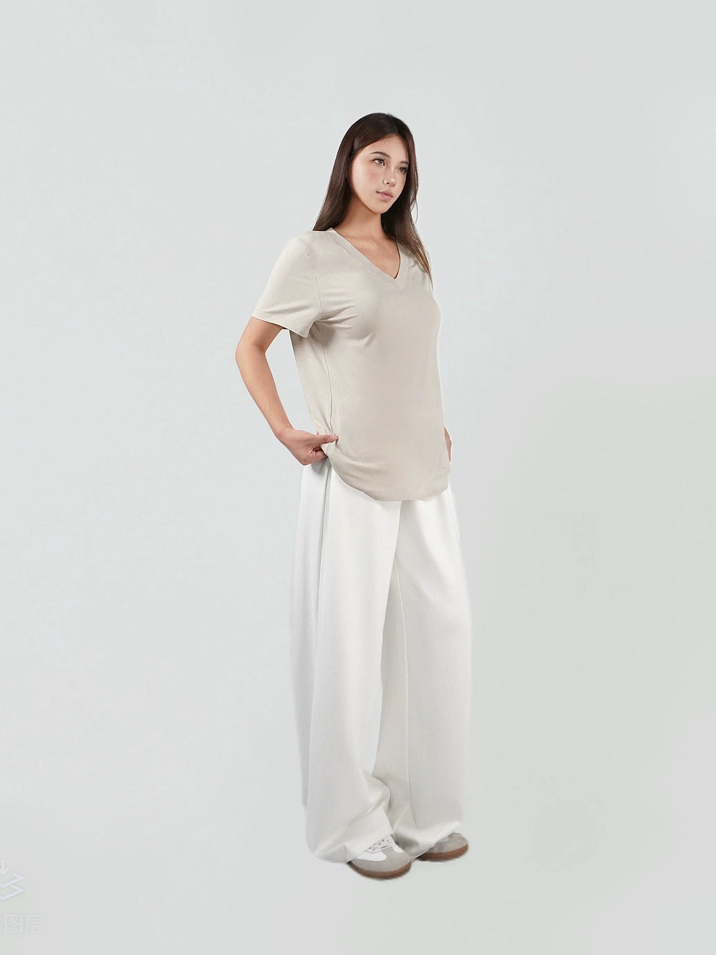 Floor-Length Straight Casual Pants