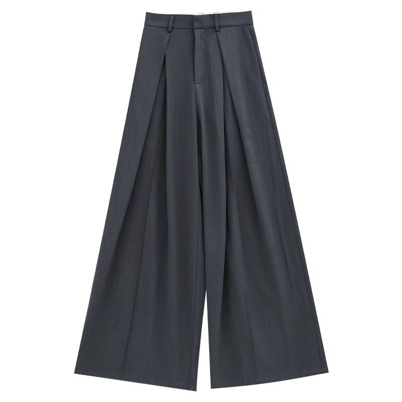 Dramatic Noir Wide-Leg Palazzo Pants