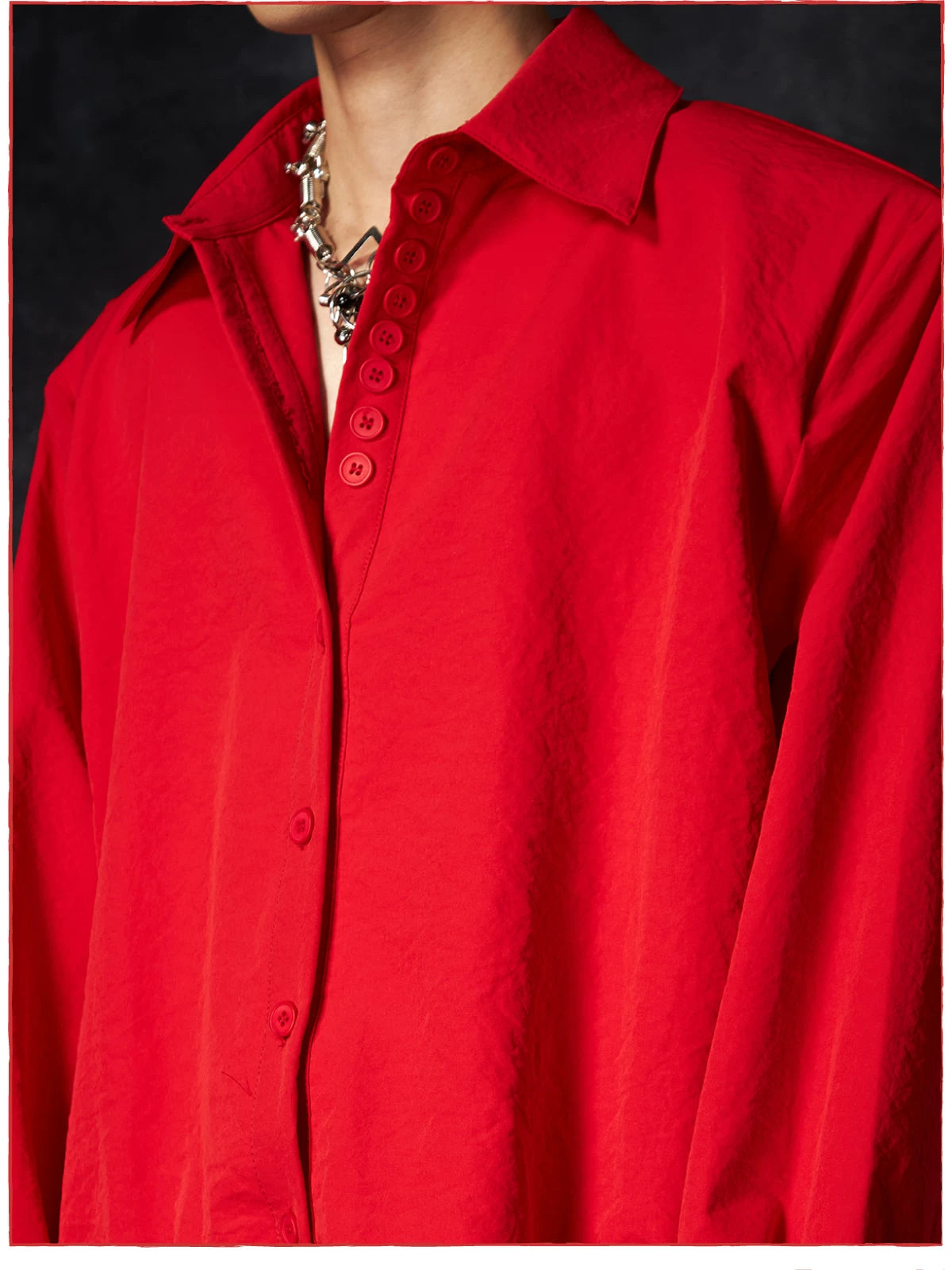 Current Draped Poplin Shirt