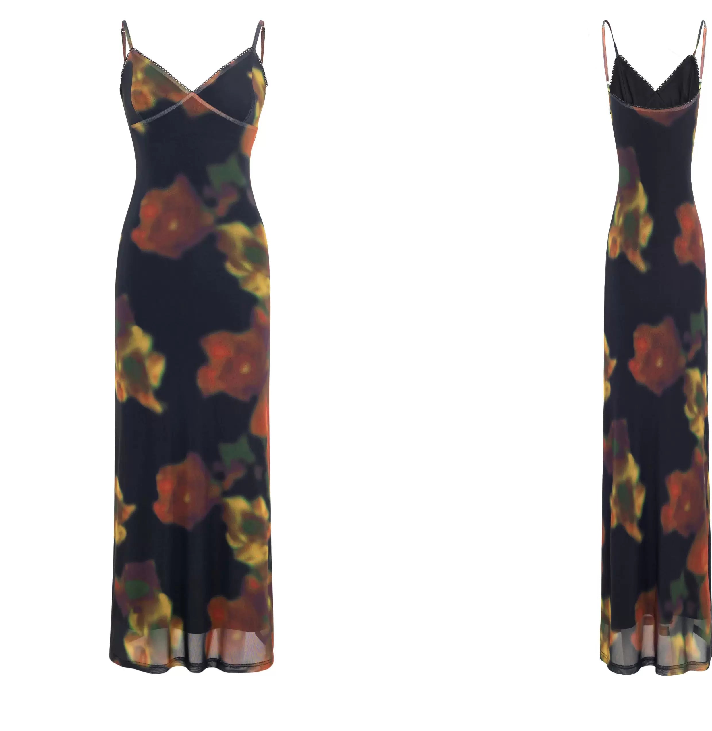 Midnight Ember Slip Mini Dress