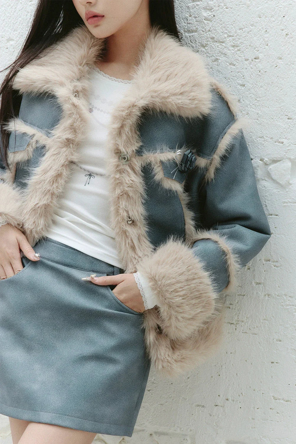 Snow Angel Fur Coat Set-Up