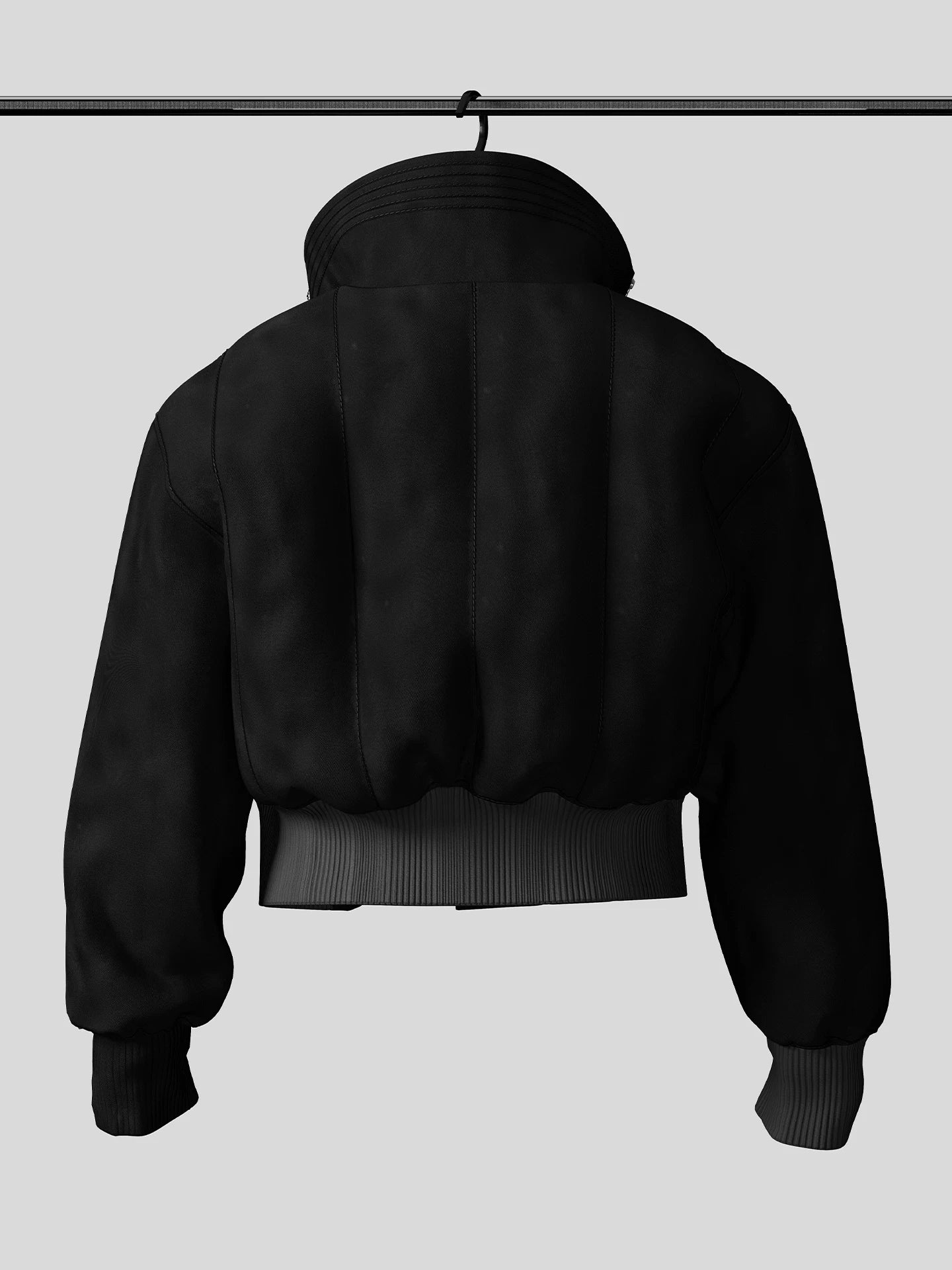 Ashfall Horizon Cropped Bomber Jacket