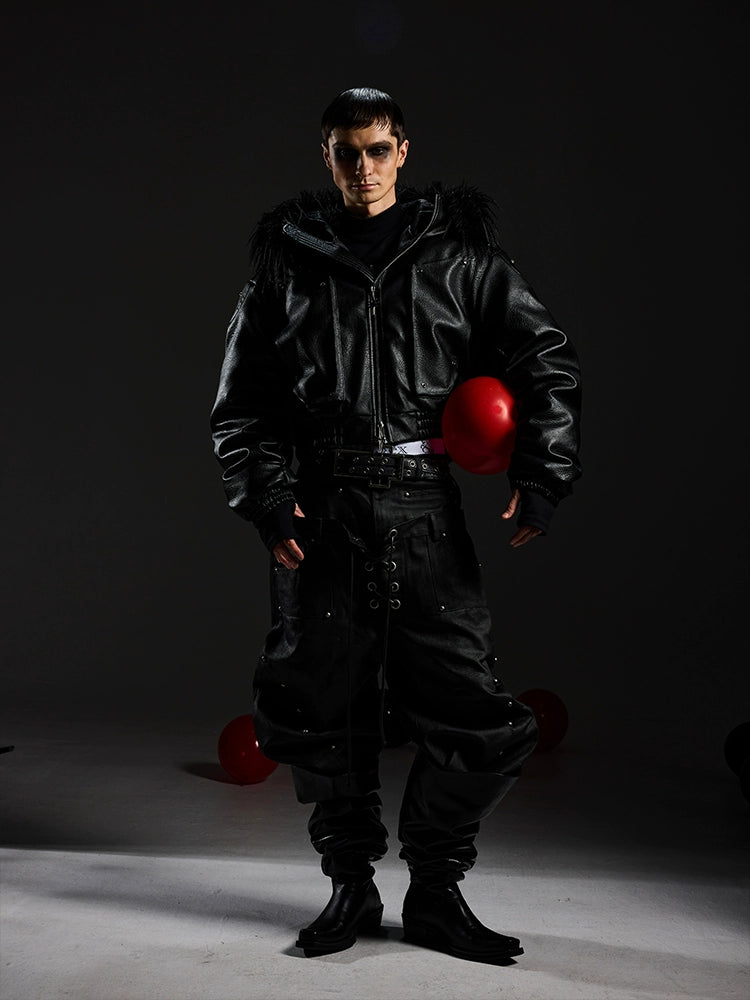 Grimfang Faux Fur Hooded Jacket
