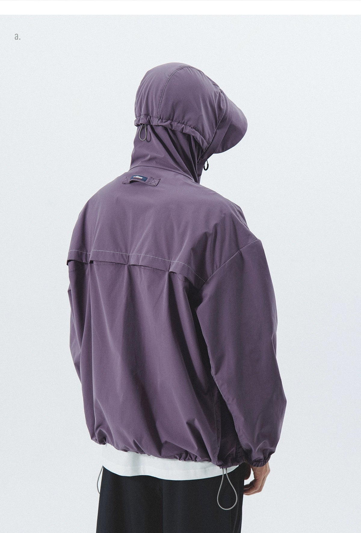 UV-Protective Hooded Windbreaker