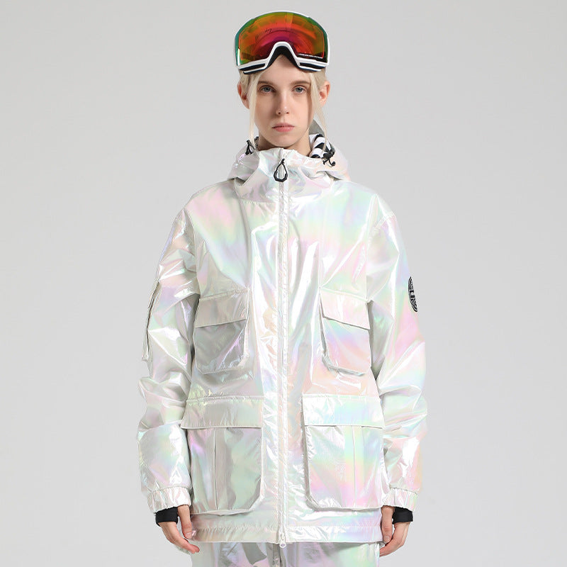 Prismatic Aurora Storm Shell Jacket